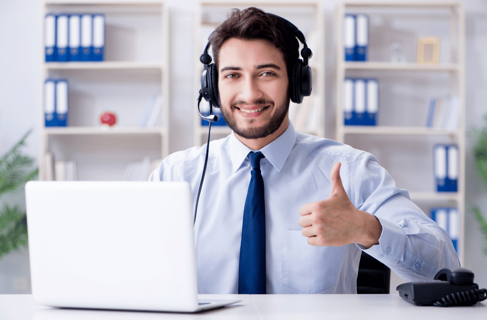 Licensed insurance agent helping a client on the phone